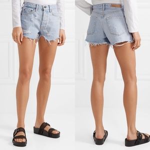 Grlfrnd Helena Distressed Blue Denim 